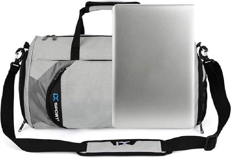 30L Waterproof Travel Bag with Separate Shoe Compartment for Men and Women Sports Gym Bag