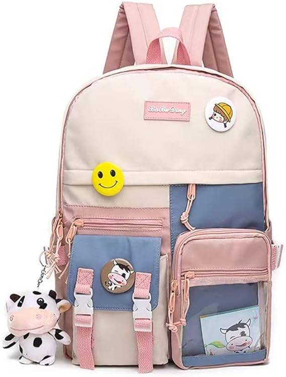 Women's Book Bag, Kawaii School Backpacks for Teenage Girls College Students