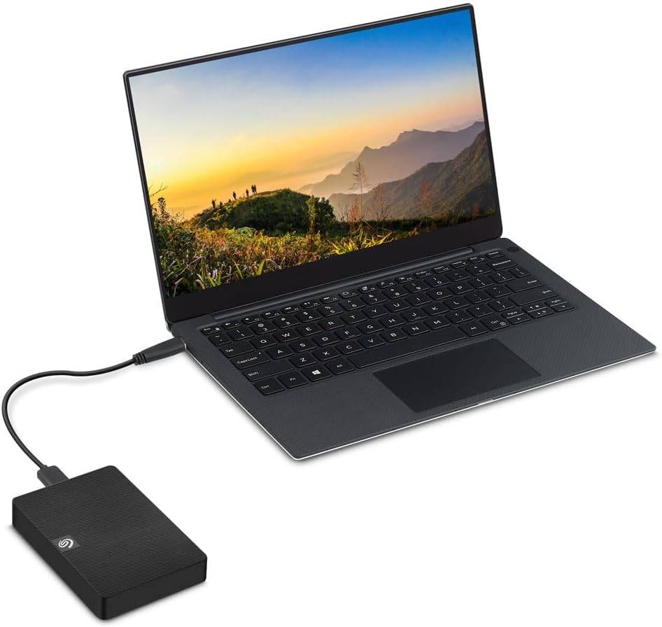 SEBKO Seagate Disco rígido externo de expansão portátil de 5 TB – USB 3.0 de 2,5 polegadas, para Mac e PC com serviços de resgate (STKM5000400), 5TB