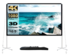 AODIOU Projector Screen and Stand Portable Outdoor