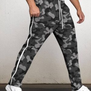 Men’s Camouflage Joggers Breathable Daily Sportswear