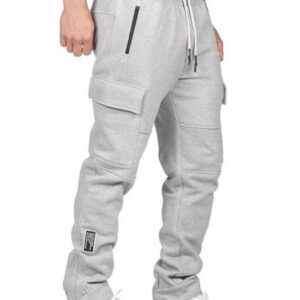 Men’s Elastic Waist Joggers with Zipper Pockets