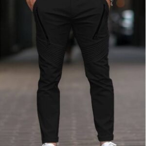 Men’s Fashion Casual Cotton Blend Chino Pants-1