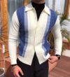 Gentleman’s Autumn And Winter Contrast Knit Cardigan
