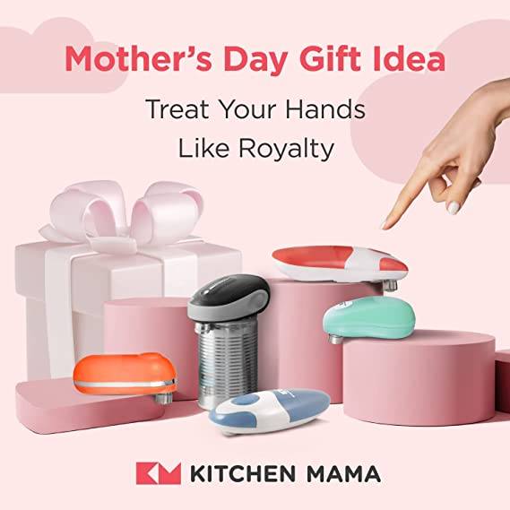 Kitchen Mama Auto Electric Can Opener: Easy, Hands-Free, Safe Opener