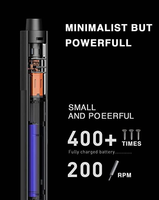 Xiaomi Electric Precision Screwdriver, All-Metal Gearbox, Powerful Magnetic Motor, Rechargeable Lithium Battery, S2 Steel Screwdriving Bits, Type-C Ch