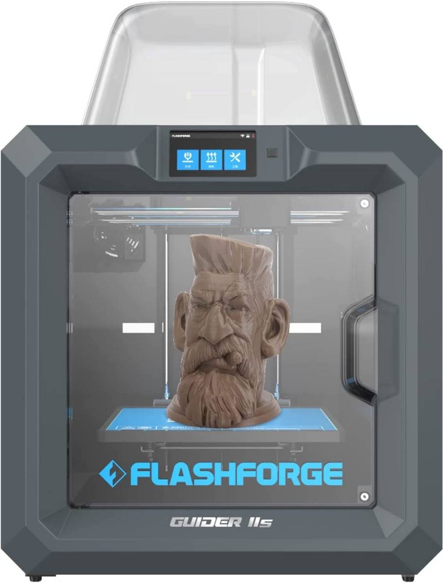 FLASHFORGE Guider IIS 3D Printer Auto Leveling with High Temperature Nozzle Large 3D Printer Built-in HD Camera, 280 250 300mm Printing Size for Indus