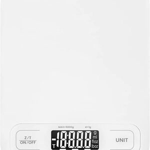 Etekcity Food Kitchen Scale, Digital Grams and Ounces for Weight Loss, Baking, Cooking, Keto and Meal Prep, LCD Display, Medium, 304 Stainless Steel
