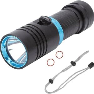 Flashlight, Waterproof Underwater Flashlight, IPX8 100M, LED L2 Infinitely Dimmable, Diving Flashlight 5000lm, Underwater Lights, For Deep Sea Underwa
