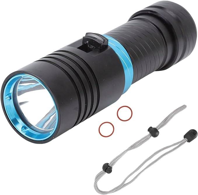 Flashlight, Waterproof Underwater Flashlight, IPX8 100M, LED L2 Infinitely Dimmable, Diving Flashlight 5000lm, Underwater Lights, For Deep Sea Underwa