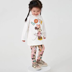 Girls’ long-sleeved sweatshirt set, autumn new children’s set, European and American cartoons cute suit