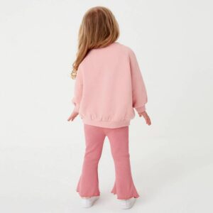 Girls’ sweatshirt set, children’s long sleeve pants, two-piece set