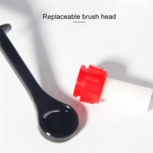 Semi-automatic coffee machine cleaning removable hard-bristle anti-scald nylon brush (black)