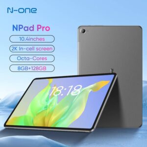 N-one Npad Pro 4G Tablet PC 10.36” 2000×1200 2K FHD IPS Screen Unisoc Tiger T616 8GB RAM 128GB ROM Android 12, 5MP+13MP Cameras
