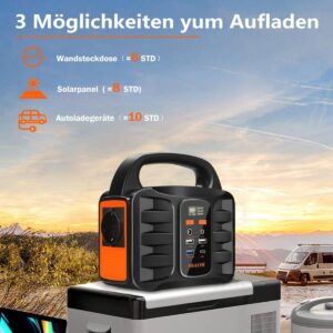 Powerstation 194 Wh,SBAOH Générateur solaire Batterie avec sortie AC Camping Solar Generators Batterie Lithium Batterie Batterie Alimentation pour ext