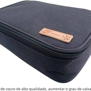 Krobot High Capacity Case 72 Colored Pencil Storage Student Stationery (Black),Gift Bag, School Case