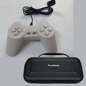 Red and White Sega Game Machine with Portable MINI Handle