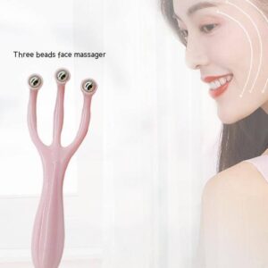 Three bead massager Steel bead facial massager