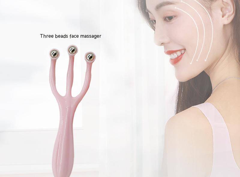 Three bead massager Steel bead facial massager