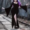 Women’s Halloween Dark High Slit Sexy Dress