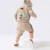 Boys’ sweatshirt set, autumn long sleeve hooded pullover, kids set, cotton two-piece