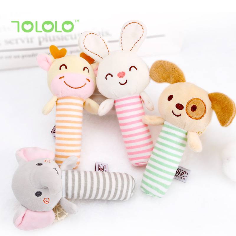 TOLOLO baby hand grip rattles stick training baby grip ability soothing newborn toys