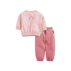 Autumn girl long sleeve sweatshirt set kids cotton set cute trouser set