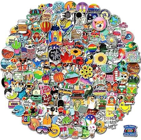 300 PCS Stickers Pack (50-850Pcs/Pack), Colorful VSCO Waterproof Stickers, Cute Aesthetic Stickers. Laptop, Water Bottle, Phone, Skateboard Stickers f