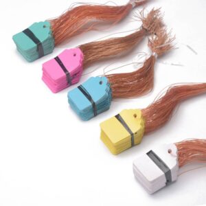 100 pieces waterproof gardening tags floral tags plastic tags hanging tags colourful seedling plant tags hanging tags