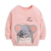 Children’s sweatshirt autumn and winter new knitted embroidered long sleeve girls’ sweatshirt