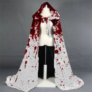 Women’s Halloween Horror Bloodstained Print Cape