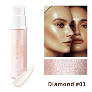 Julystar cross-border European and American high-gloss body-brightening liquid emulsion beach sexy body high-gloss liquid