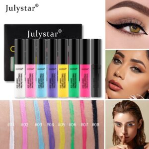 julystar Southeast Asia foreign trade cool black liquid eyeliner pen cross-border European and American waterproof Color_julystar eyeliner set wholesa