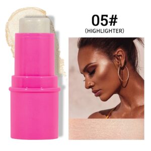 Cross-border contouring and highlighting stick multi-functional makeup facial blush primer pearlescent brightening silkworm nose shadow contour stick