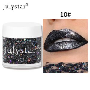 Cross-border beauty makeup diamond single Color_julystar eye shadow Christmas stage makeup eye shadow liquid European and American makeup sequin gel e