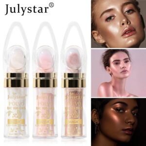 Fairy Highlight Pat Powder Body Brightening Natural Three-dimensional Contouring Blush Elf Powder Pearlescent Flash Powder Cross-border