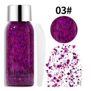 Cross-border beauty makeup, Color_julystarful stage makeup, glitter eye shadow liquid, face and body glitter gel liquid eye shadow makeup wholesale