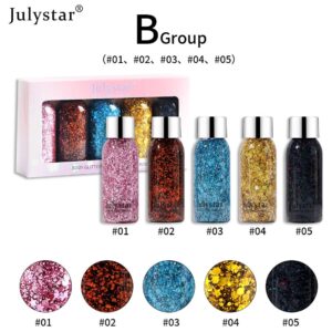 Glitter eyeshadow, Color_julystarful set, wholesale.