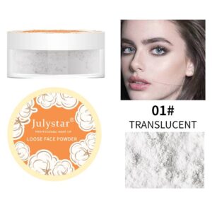 julystar Concealer Loose Powder Lightly Nude Contouring Matte Powder Waterproof and Sweat-proof No-Removal Setting Powder Cross-border Makeup
