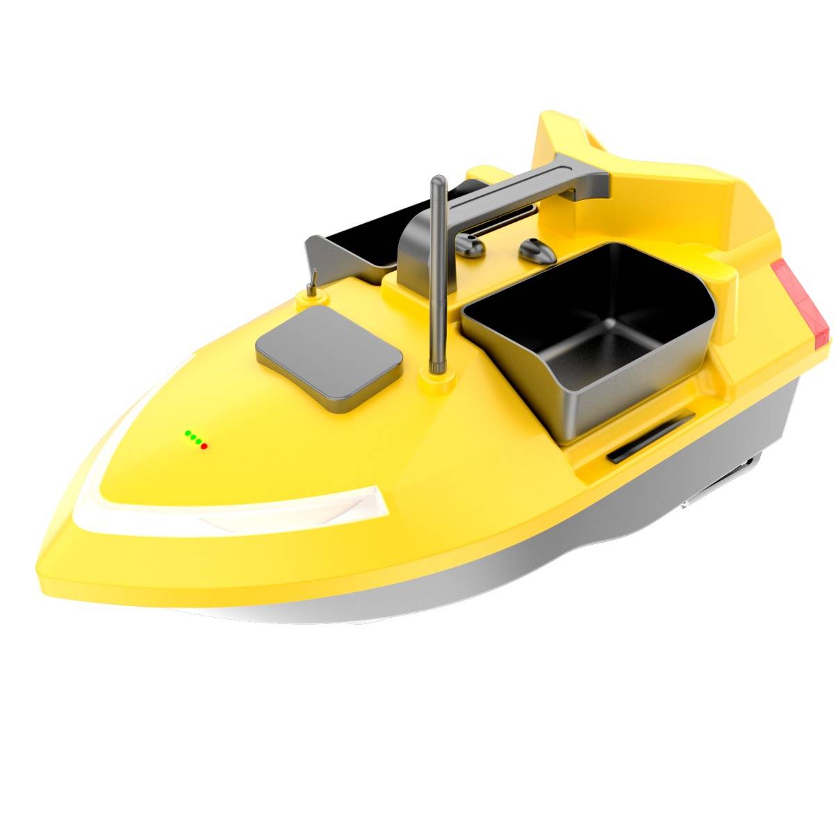 V020 GPS Self-Illuminating RC Fishing Bait Boat 500M Auto Return Triple Bin 4.4lb Baiting Loading
