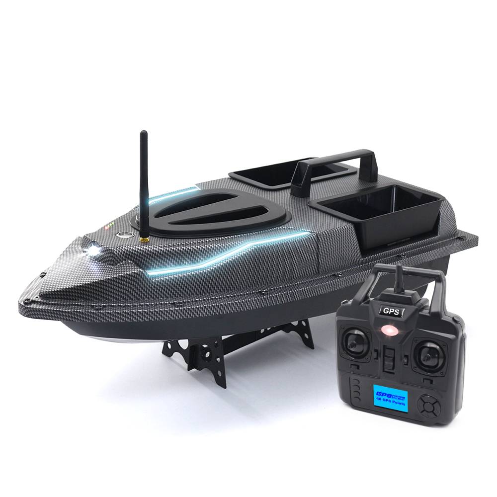 Flytec V900 Upgrade Version Of V010 40 Points GPS 500M Auto Return RC Bait Boat With Steering Ligh