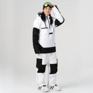 Colorful Windproof Waterproof Ski Suit for Men and Women