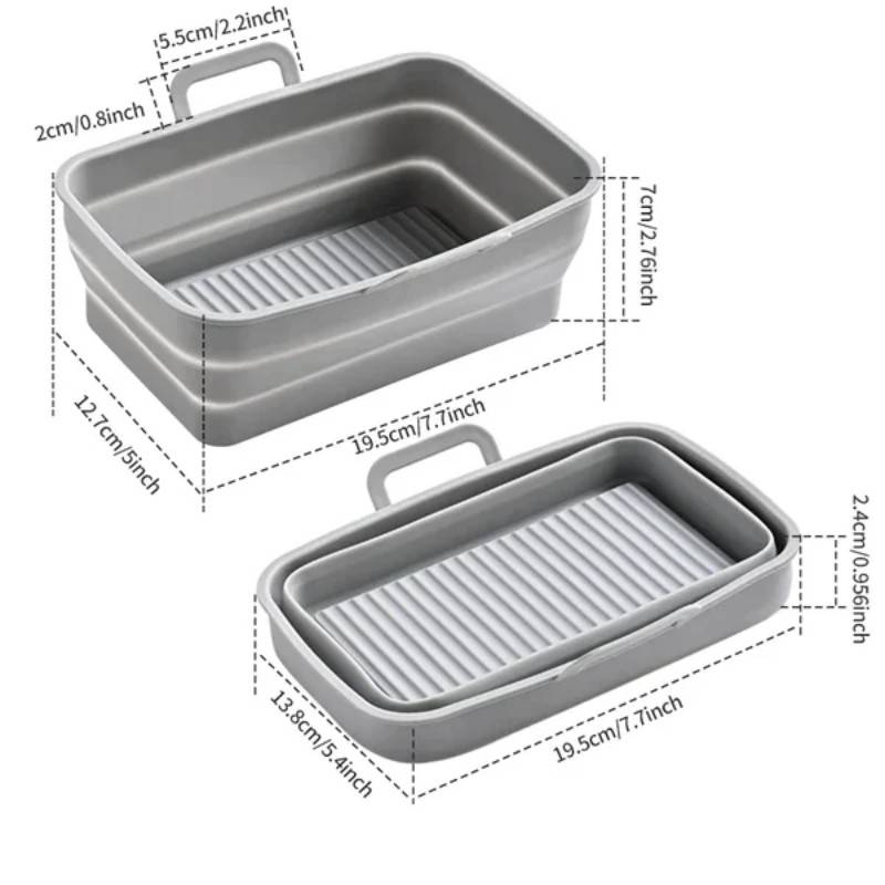 oldable Air Fryer Silicone Baking Tray-1