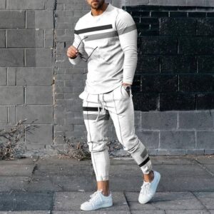 Men’s Personalized Top And Pants Two Piece Set