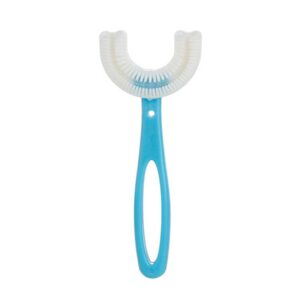 10 U-shaped soft bristled toothbrushes for children and babies, suitable for ages 6-12, style: handheld