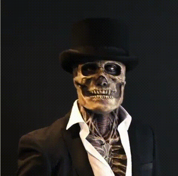 The latest skeleton biochemical mask for 2022-Creative GIF Introduction