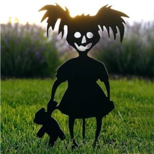 Cute And Unique Ghost Zombies – Halloween Yard Decor Metal Art