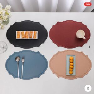 Faux Leather Placemats for Dinner Table