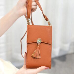 Bohemian Tassel Shoulder Bag 5.5 Inches Phone Bag For Women