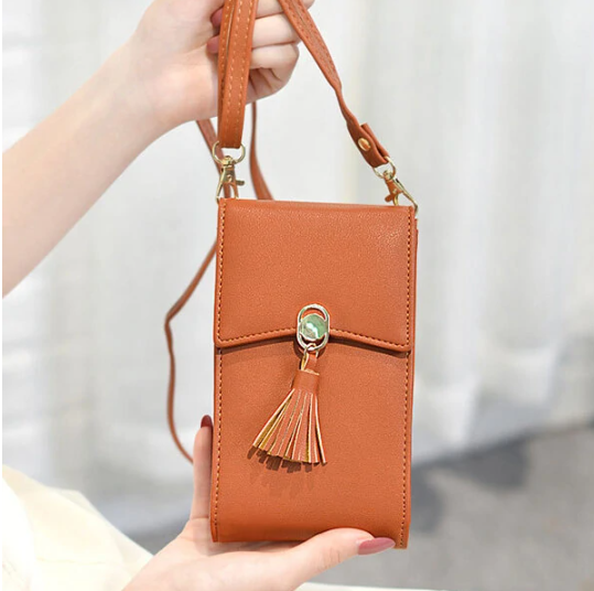 Bohemian Tassel Shoulder Bag 5.5 Inches Phone Bag For Women